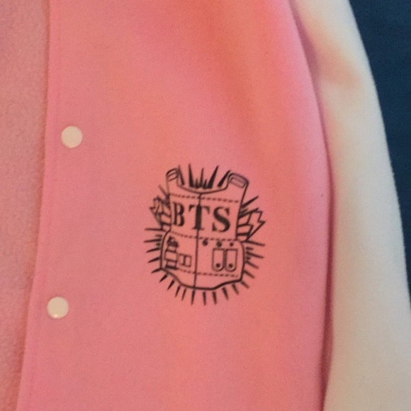 Pink & White Jimin 95 Button Up Jacket - Picture 2 of 4